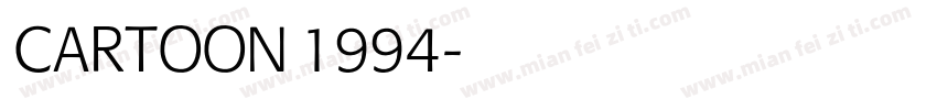 CARTOON 1994字体转换
